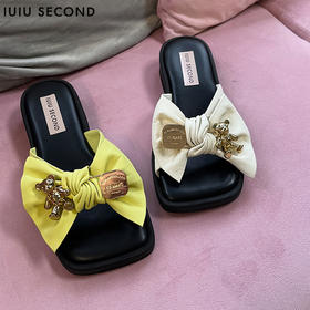 IUIU SECOND 2022夏新款甜美柔软小熊凉拖鞋U22BJ24751