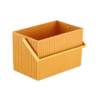 方形波浪收纳筐 芥末黄 M 商品缩略图0