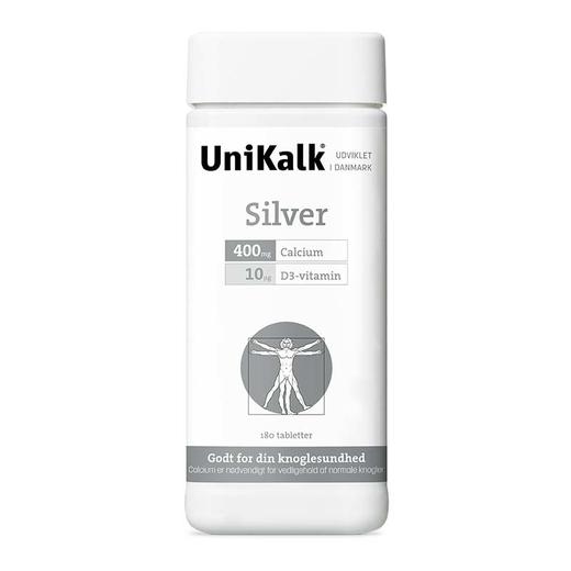 [丹麦]Unikalk佑咔克成人银白款钙片180粒. Unikalk Silver 180stk. 商品图0