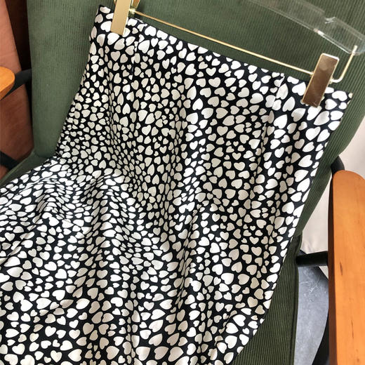 丁摩  真丝半身裙重磅真丝侧开叉桑蚕丝裙子Q122046-DA499 商品图5