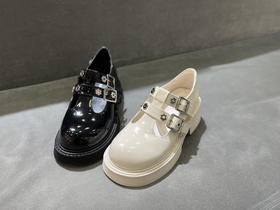 IUIU SECOND 2022春夏新款甜酷玛丽珍鞋帅气厚底单鞋