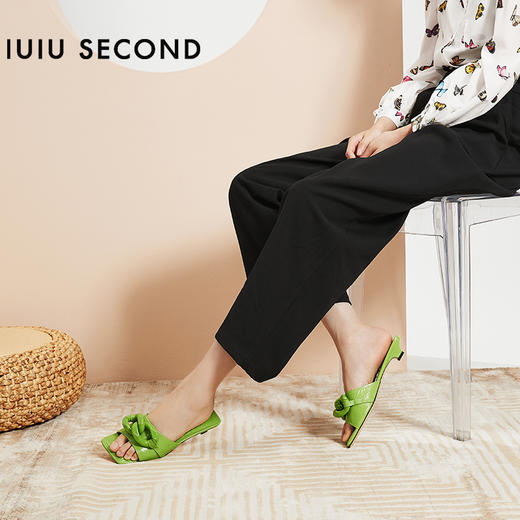 IUIU SECOND 夏季超火链条元素时尚凉拖鞋 商品图0