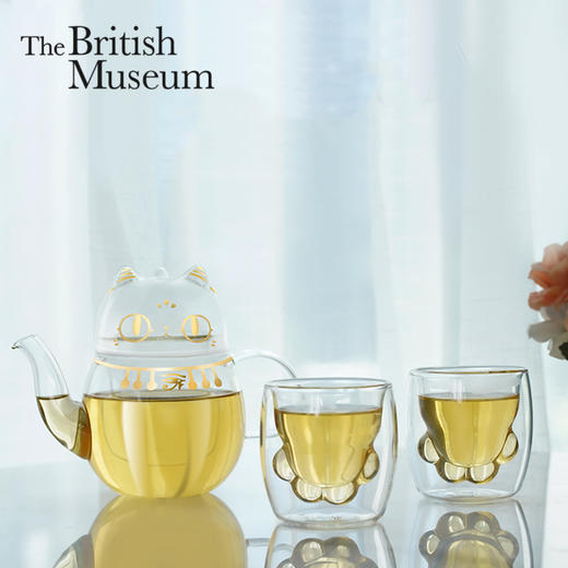 大英博物馆安德森猫玻璃杯壶一壶两杯套装礼盒 送女朋友生日礼物 商品图0