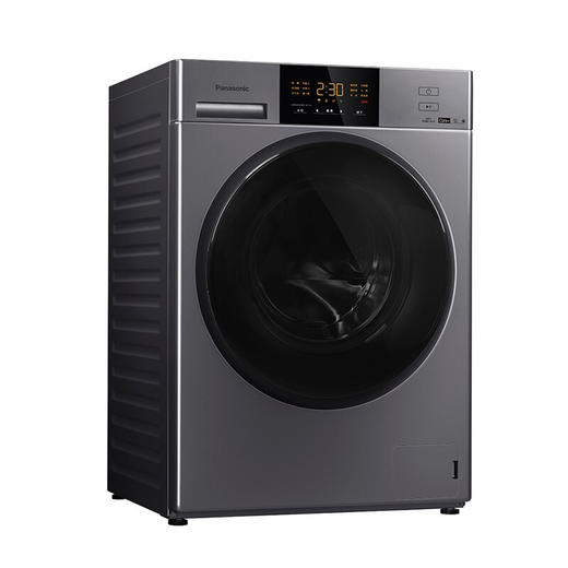 松下（Panasonic）XQG100-EG10V 松下10KG全自动智能滚筒 双温烘干 节能静音、银色 商品图0