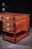 红桥红  家具严选  缅甸花梨（大果紫檀）  【150/178/198/218 八抽屉 线条素工 办公桌】 商品缩略图3