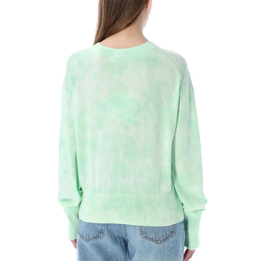 KENZO 高田贤三 女士棉质小虎头徽标长袖针织衫 绿色 FC52 PU687 3TF 47 商品图1