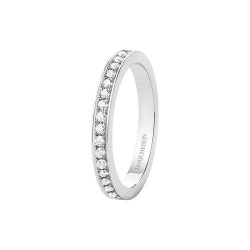 【包税】BOUCHERON/宝诗龙  alliance beloved系列 铂金39颗圆形钻石戒指 JAL00289 商品图0