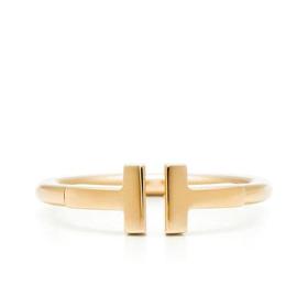 【包税】Tiffany & Co./蒂芙尼 经典Tiffany T系列 18K金黄金T形图案Wire戒指指环GRP07780