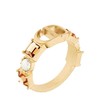 【包税】Dior/迪奥 22春夏新款PETIT CD系列 女士金色饰面金属白色树脂珠饰和香槟色透明水晶装饰CD戒指 R1193PTCCY_D02O 商品缩略图0