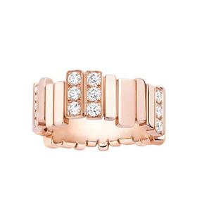 【包税】DIOR/迪奥 21春夏新款GEM系列 18K金玫瑰金镶嵌钻石戒指指环JGEM95001_0000