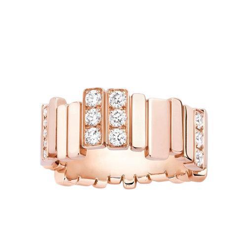 【包税】DIOR/迪奥 21春夏新款GEM系列 18K金玫瑰金镶嵌钻石戒指指环JGEM95001_0000 商品图0