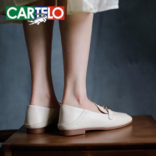 【CARTELO卡帝乐鳄鱼单鞋】量子养生功能单鞋 透气休闲 舒适时尚 通勤必备   脚感轻盈 舒适乐福女鞋 商品图2