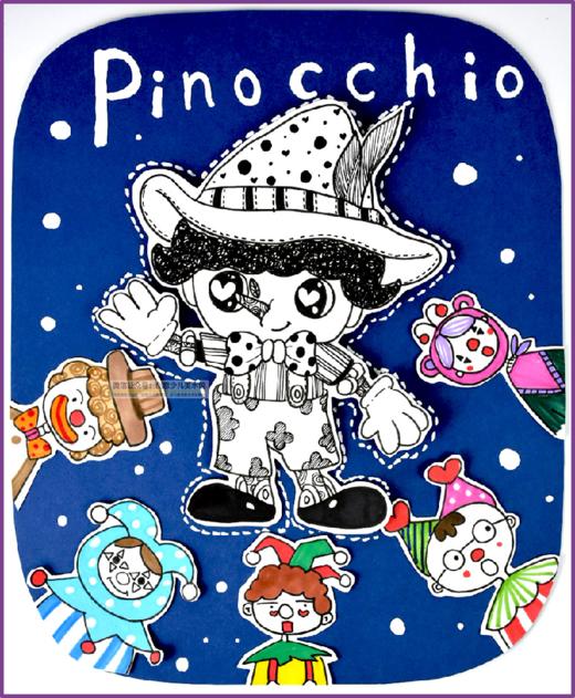 8-9岁《木偶奇遇记》线描/卡通/自动发货：下单后，点击手机短信中收到的链接，即可获取文件下载的链接；如有任何问题，可添加客服微信hm33268获得帮助。 商品图0