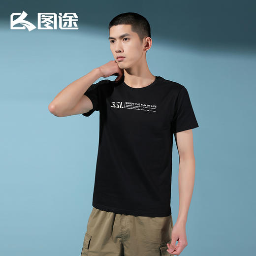 Senselead森力/男式短袖棉T恤 SSAJI81163 商品图2