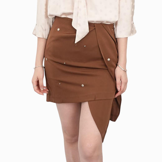 oldcolour21夏高腰显瘦包臀时尚通勤休闲半身裙N24061441 商品图4