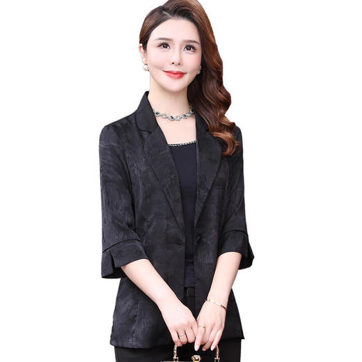 WXY-Q2-169-1W 轻奢优雅气质英伦风提花西装外套 商品图2