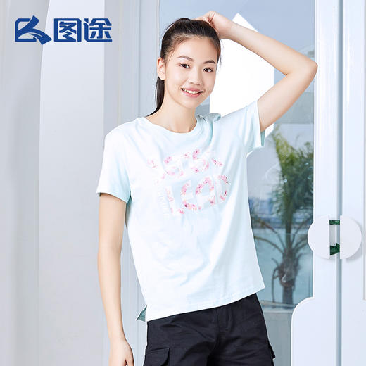 Senselead森力/女式短袖棉T恤 SSAJI82112 商品图4