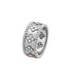 【包税】Van Cleef & Arpels/梵克雅宝 21新款Perlée trèfles系列 小号款18K金白金三叶草图案镶嵌28颗钻石戒指指环VCARO9ND00 商品缩略图0
