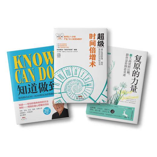 复原的力量+超级时间倍增术+知道做到 商品图0