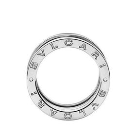【包税】BVLGARI/宝格丽 2021春夏新款 B.ZERO1系列 18K金白金四排螺旋形戒指 324364