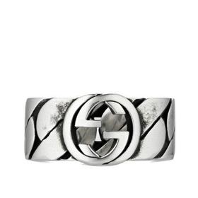 【包税】GUCCI/古驰  2021春夏新款 银质GG细节戒指 661515J84000728