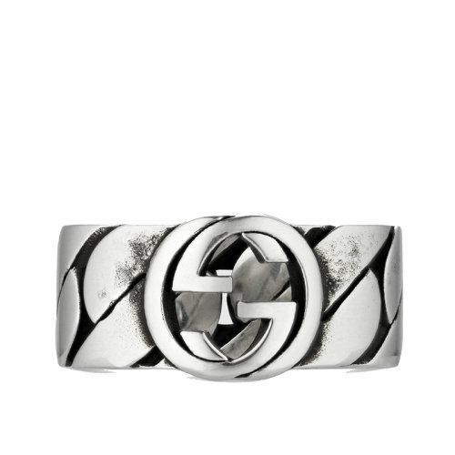 【包税】GUCCI/古驰  2021春夏新款 银质GG细节戒指 661515J84000728 商品图0