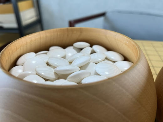 28号实用印蛤碁石配实木原色枣木罐 商品图2