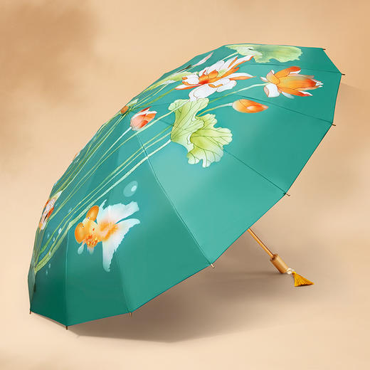 【加设雨伞】江南系列   拇指伞小金伞   加设儿童伞 晴雨两用 商品图3