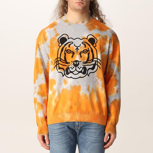 KENZO 高田贤三 男士棉质抽象大虎头长袖卫衣 混色 FC55 PU689 3TE 16 商品图0