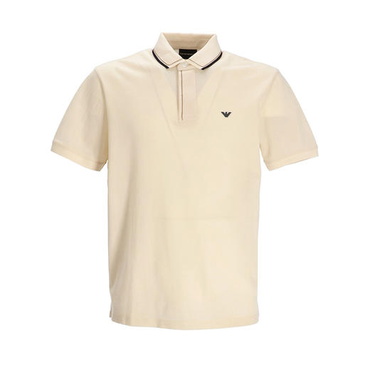 EMPORIO ARMANI 阿玛尼 男士棉质徽标印花短袖 POLO衫 浅黄色 3L1F90 1JTKZ 0128 商品图0