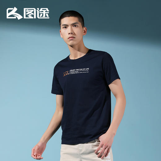 Senselead森力/男式短袖棉T恤 SSAJI81163 商品图6