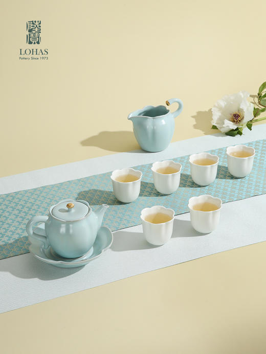 【彼达思】陆宝陶瓷茶具吉相伴商务送礼6人用中式高档整套功夫泡茶茶具 商品图1