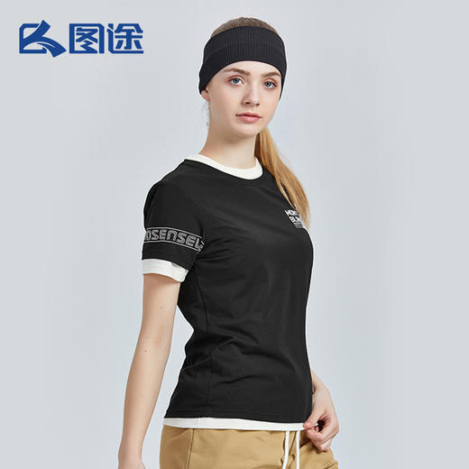 Senselead森力/女式短袖棉T恤 SSAJH82020 商品图3