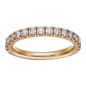 【包税】CARTIER/卡地亚 ALLIANCE ETINCELLE系列 18K金玫瑰金镶嵌16颗明亮式切割钻石 结婚求婚订婚戒指B4216400