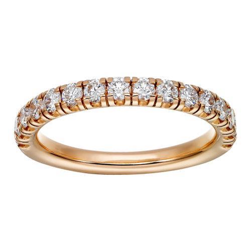 【包税】CARTIER/卡地亚 ALLIANCE ETINCELLE系列 18K金玫瑰金镶嵌16颗明亮式切割钻石 结婚求婚订婚戒指B4216400 商品图0