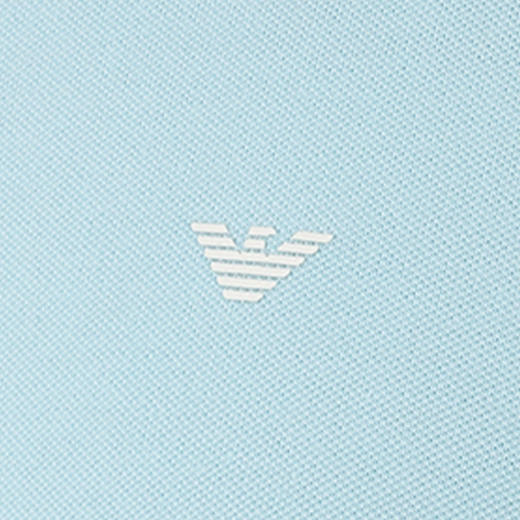 EMPORIO ARMANI 阿玛尼 男士棉质徽标印花短袖 POLO衫 蓝色 8N1FB3 1JPTZ 0781 商品图2