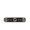 【包税】GUCCI/古驰 21新款Icon系列 男女通用18K金黄金双G黑色合成刚玉戒指指环679262I0H118029 商品缩略图3