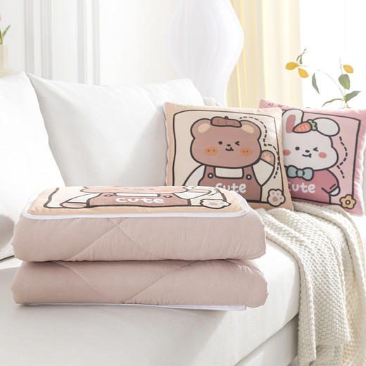 抱枕被子两用新款二合一客厅汽车载床头靠背垫子腰枕 商品图1