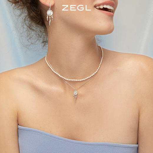 ZEGL设计师环岛日记系列925纯银海星捕梦网项链女轻奢小众锁骨链 商品图3