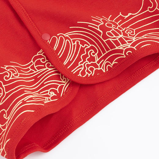 贝贝怡春秋宝宝春秋前开套装喜庆男女童家居套装221T2507 商品图6