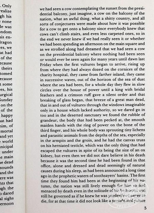 【中商原版】族长的秋天 英文原版 The Autumn of the Patriarch Gabriel Garcia Marquez 商品图6