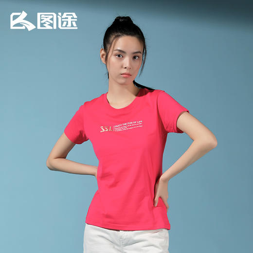 Senselead森力/女式短袖棉T恤 SSAJI82163 商品图3