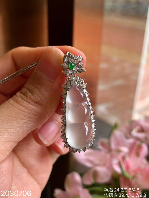 2030706，玻璃福豆吊坠，具体价格微信咨询 商品图7