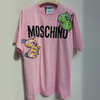 MOSCHINO 莫斯奇诺 女士棉质字母大象图案印花圆领短袖T恤 粉色 0711 0441 3224 商品缩略图0