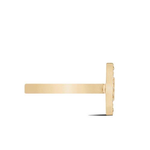 【包税】DIOR/迪奥 22新款CLAIR D LUNE系列 女士金色饰面金属“CD”标志银色调仿水晶装饰戒指R1237CDLCY_D03S 商品图1