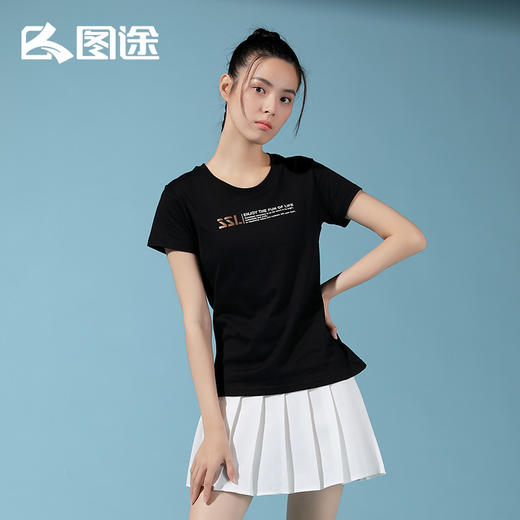 Senselead森力/女式短袖棉T恤 SSAJI82163 商品图2