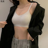 【ㄧ低U美背，V领露脐】黛唯梵 纯棉固定杯，少女抹胸，大U美背，心无钢圈内衣女，小胸聚拢一体式文胸罩，两件套热卖 商品缩略图4