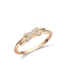【包税】Chaumet/尚美 经典JEUX DE LIENS系列 18k金玫瑰金缘系一生钻石戒指 082218 商品缩略图0
