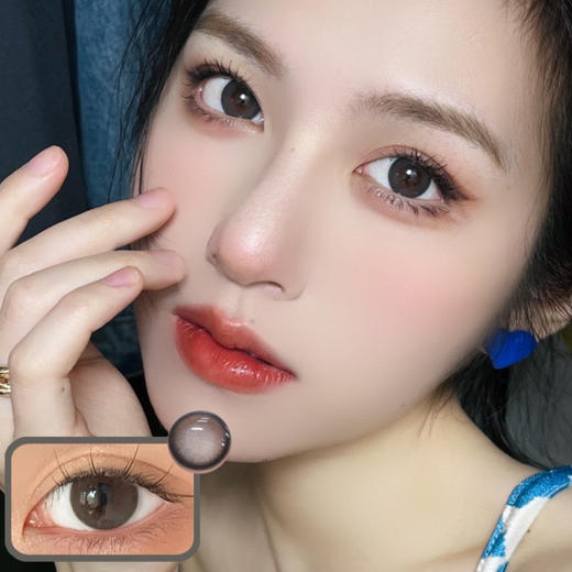 月抛 Kikicon 小山茶 14.0 着色13.3 自然黑灰 商品图1