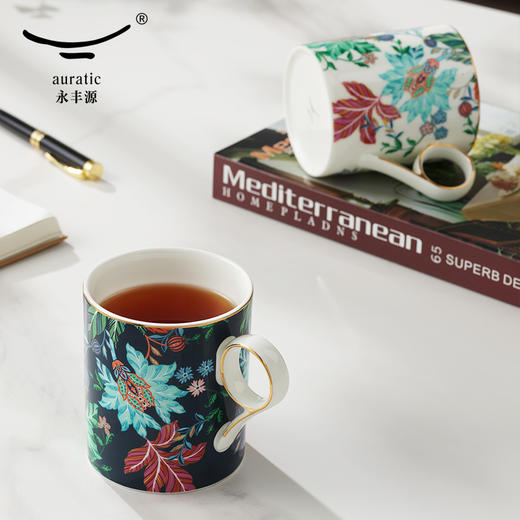 【彼达思】幸福满园茶杯（350ml）蓝 商品图1